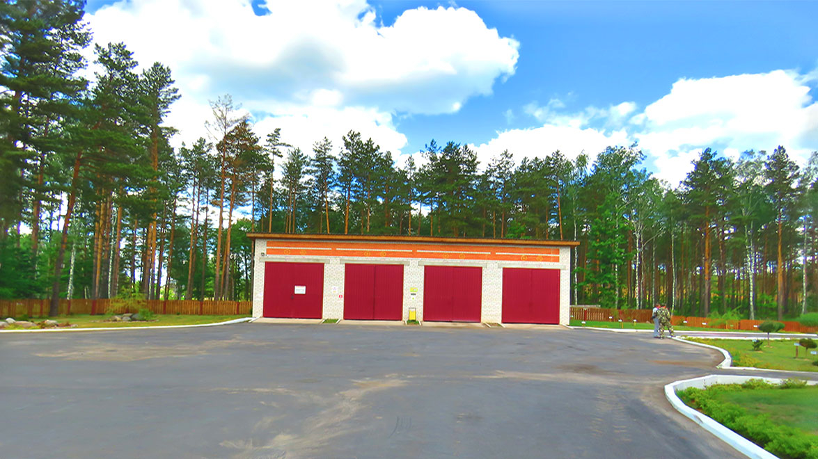Новые гаражи Долговского опытно-производственного лесничества